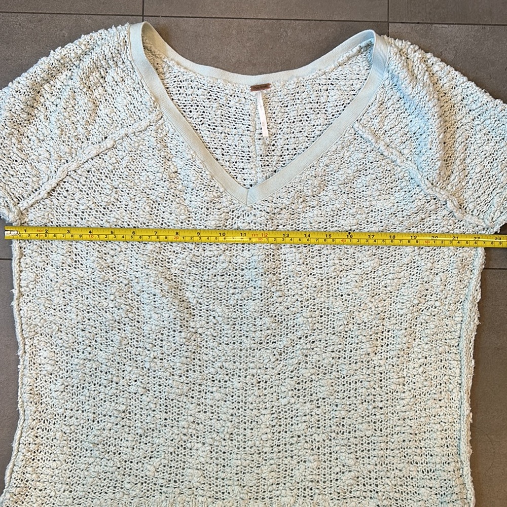 Free People Cotton V-Neck Sweater - Picture 4 of 7